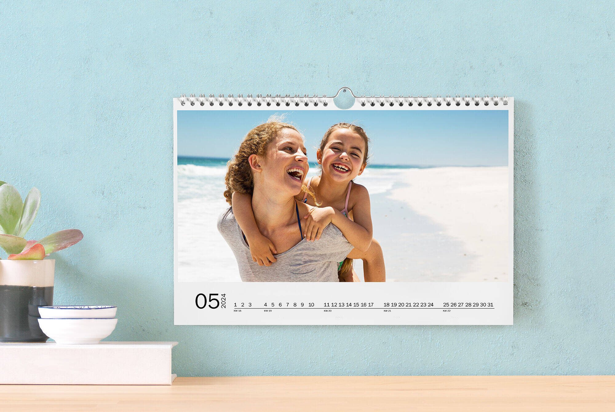 Wandkalender mit Fotopapier Premium-Matt